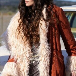 Spell Tan and Cream Teddy Jacket